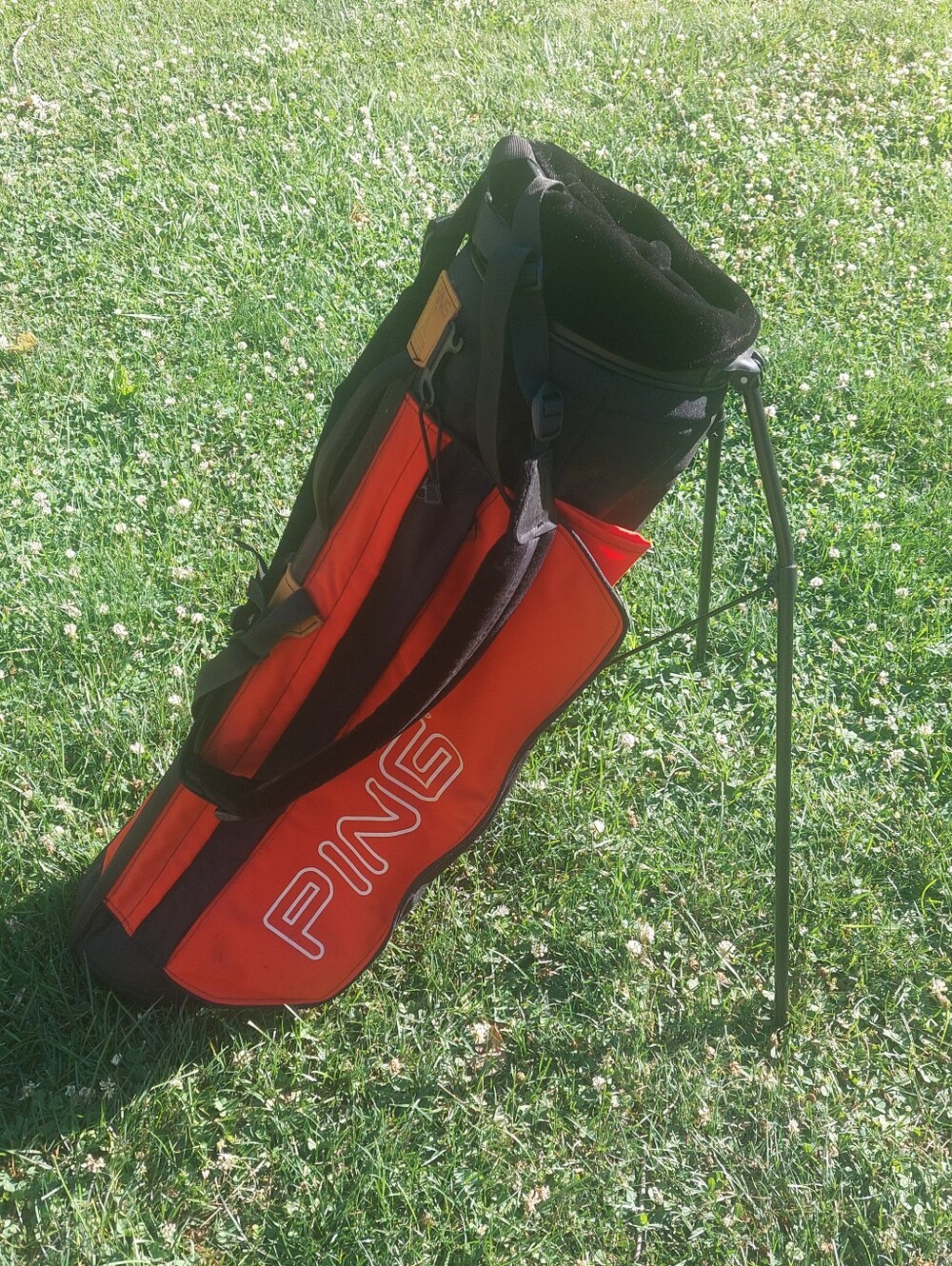 Ping Red & Black Golf Bag With Stand!
